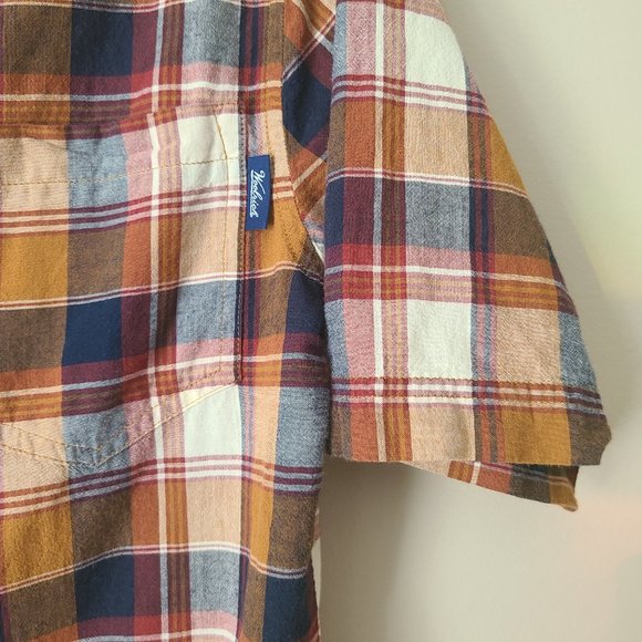 WOOLRICH | Brown & Navy Plaid Buttonup Shirt - Picture 4 of 6